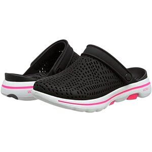 Skechers Womens Foamies Go Walk Slip-On Clogs Sz 11 Black Pink Cali Gear 5